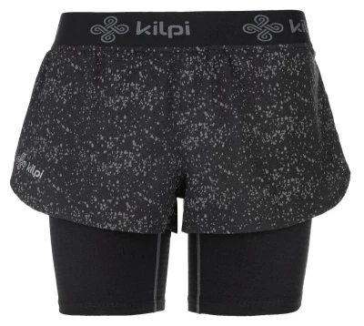 Kilpi BERGEN-W černé dámské běžecké šortky Kilpi BERGEN-W černé dámské běžecké šortky