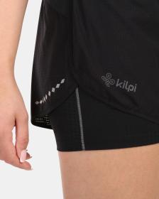 KILPI BERGEN-W Čierne dámske bežecké šortky