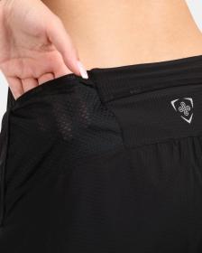 KILPI BERGEN-W Čierne dámske bežecké šortky