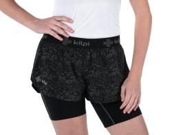 Kilpi BERGEN-W černé dámské běžecké šortky