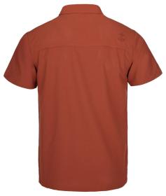 Kilpi BOMBAY-M tmavo červená pánska outdoorová košeľa