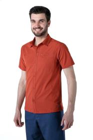 Kilpi BOMBAY-M tmavo červená pánska outdoorová košeľa