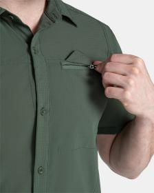 KILPI BOMBAY-M Tmavozelená pánska košeľa