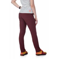 Kilpi BRODELIA-W tmavě červené dámské outdoorové kalhoty POUZE 44 (VÝPRODEJ)