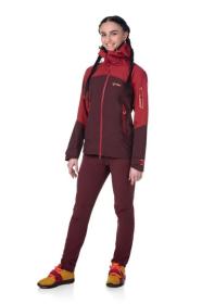 Kilpi BRODELIA-W tmavě červené dámské outdoorové kalhoty POUZE 44 (VÝPRODEJ)