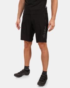 KILPI CAVALET-M Černý cyklistický dres + KILPI HIXON-M Černé cyklistické kraťasy