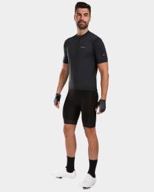 KILPI CAVALET-M Černý cyklistický dres + KILPI HIXON-M Černé cyklistické kraťasy