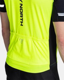 KILPI CAVALET-M Žlutý cyklistický dres + Kilpi MURIA-M modré cyklistické kraťasy
