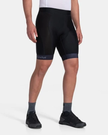 KILPI CAVALET-M Žlutý cyklistický dres + KILPI PRESSURE-M Černé cyklistické šortky