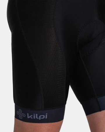 KILPI CAVALET-M Žlutý cyklistický dres + KILPI PRESSURE-M Černé cyklistické šortky