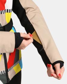 KILPI CLAIR-W Béžová dámská lyžařská bunda