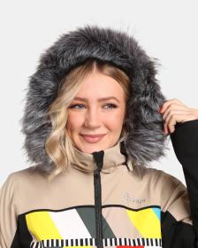 KILPI CLAIR-W Béžová dámská lyžařská bunda