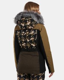 KILPI CLAIR-W Khaki dámská lyžařská bunda