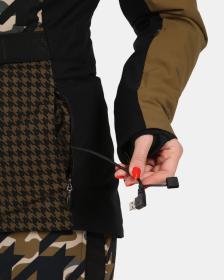 KILPI CLAIR-W Khaki dámská lyžařská bunda