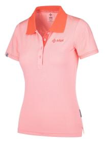 Kilpi COLLAR-W světle růžové dámské funkční polo tričko