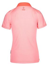 Kilpi COLLAR-W svetloružové dámske funkčné polo tričko