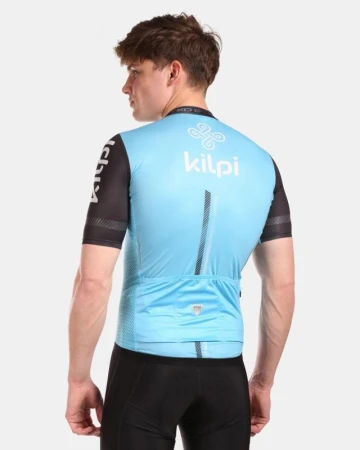 KILPI CORRIDOR-M Světle modrý cyklistický dres + Kilpi MURIA-M modré cyklistické kraťasy