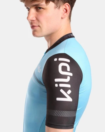 KILPI CORRIDOR-M Světle modrý cyklistický dres + Kilpi MURIA-M modré cyklistické kraťasy