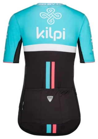 Kilpi CORRIDOR-W svetlomodrý cyklistický dres + Kilpi MURIA-W čierne cyklistické kraťasy