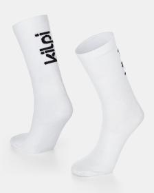 KILPI CYCLER-U Biele unisex cyklistické ponožky KILPI CYCLER-U Biele unisex cyklistické ponožky