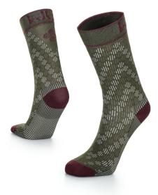 Kilpi CYCLER-U khaki unisex cyklistické ponožky Kilpi CYCLER-U khaki unisex cyklistické ponožky
