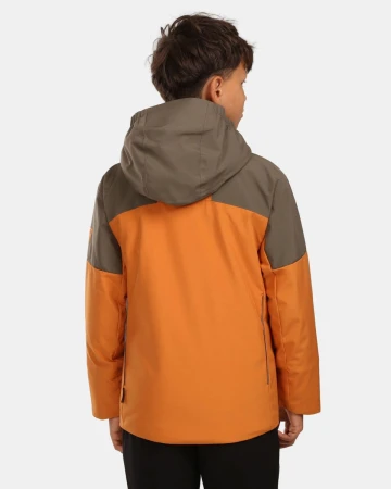 KILPI DENVER-JB Khaki dětská lyžařská bunda