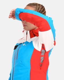 KILPI DEXEN-W Čierna - červená dámska lyžiarska bunda