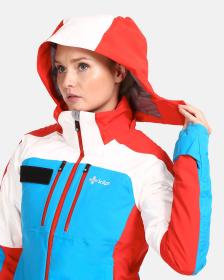 KILPI DEXEN-W Čierna - červená dámska lyžiarska bunda