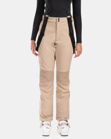 KILPI DIONE-W Béžové dámské softshellové lyžařské kalhoty