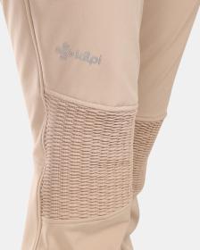 KILPI DIONE-W Béžové dámske softshellové lyžiarske nohavice