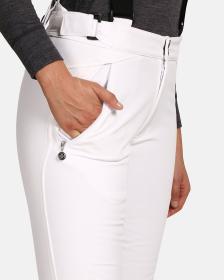 KILPI DIONE-W Bílé dámské softshellové lyžařské kalhoty