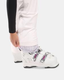 KILPI DIONE-W Biele dámske softshellové lyžiarske nohavice