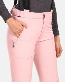 KILPI DIONE-W Svetloružové dámske softshellové lyžiarske nohavice