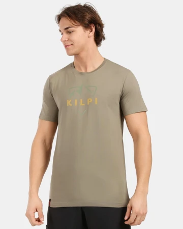KILPI DISCOVER-M Khaki pánské tričko