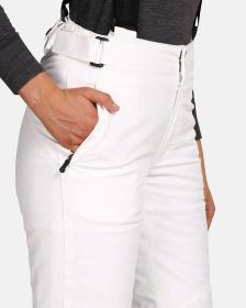 KILPI ELARE-W Bílé dámské lyžařské kalhoty