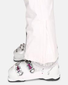 KILPI ELARE-W Bílé dámské lyžařské kalhoty