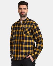 KILPI FLANNY-M Žlutá pánská sportovní flanelová košile