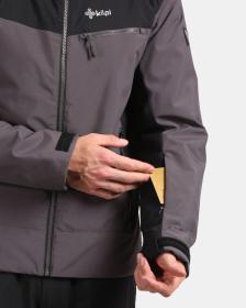 KILPI FLIP-M Čierna pánska lyžiarska bunda