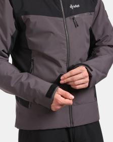 KILPI FLIP-M Čierna pánska lyžiarska bunda