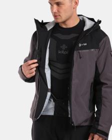 KILPI FLIP-M Čierna pánska lyžiarska bunda