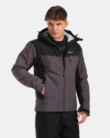 KILPI FLIP-M Čierna pánska lyžiarska bunda