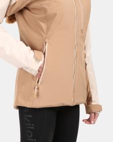 KILPI FLIP-W Béžová dámská lyžařská bunda