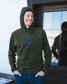 KILPI FLOND-M Zelená pánska fleecová mikina