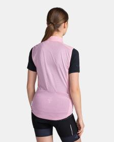 KILPI FLOW-W Světle růžová dámská cyklistická vesta