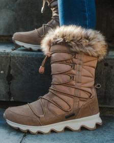 KILPI FROZEN HIGH WP-W Hnědé dámské sněhule