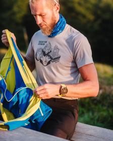 KILPI GAROVE-M Světle šedé pánské funkční tričko