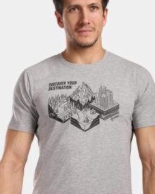 KILPI GAROVE-M Světle šedé pánské funkční tričko