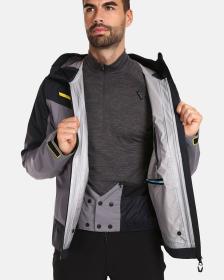 KILPI HASTAR-M Šedá pánská membránová bunda