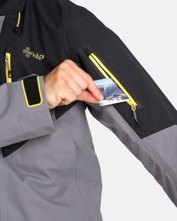 KILPI HASTAR-M Šedá pánská membránová bunda