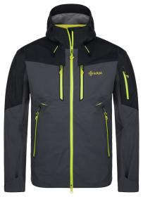 KILPI HASTAR-M Tmavo šedá pánska outdoorová bunda